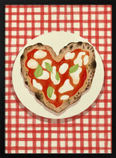 Pizza Heart checked Poster