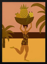 Tropical fruit at the beach Poster