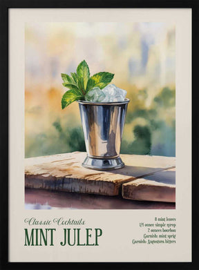 Classic Cocktails - Mint Julep Poster