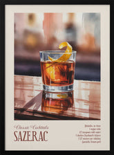 Classic Cocktails - Sazerac Poster