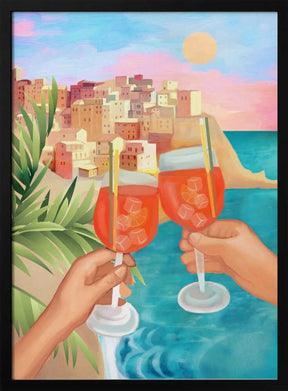Aperol Sunset Poster