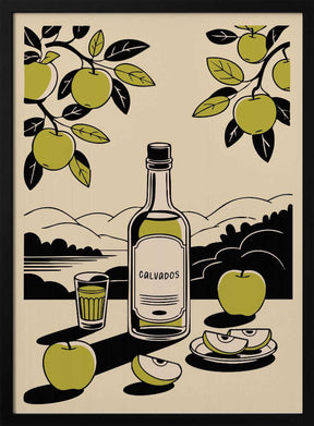 Calvados Bottle Poster
