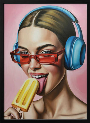 Popsicle and Music Poster