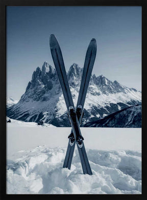 Crossed Skis Poster