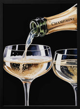 Pouring Champagne Poster