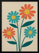 Boho Flowers Series No 8 Poster
