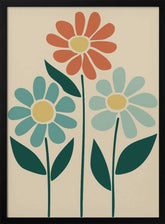 Boho Flowers Series No 6 Poster