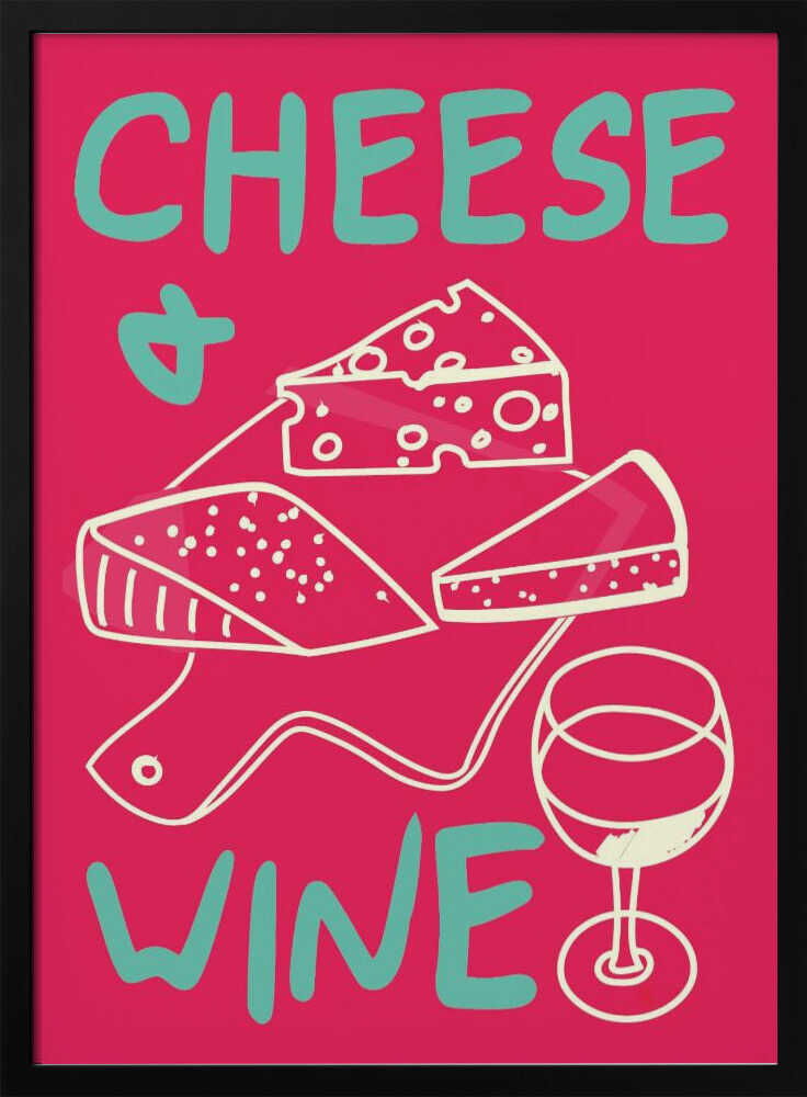 A4 Cheese & Wine 01.png Poster