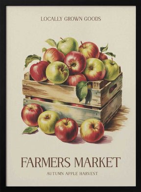 Farmers Market Apple Poster