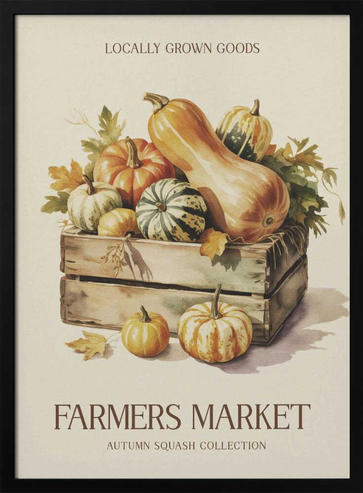 Farmers Market Squash Poster