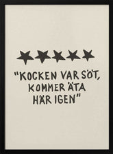 Kocken Var Söt Poster