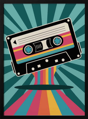 Colorful Cassette Poster