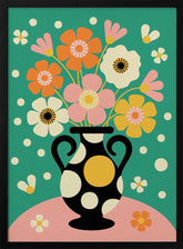 Bouquet of Bold Flowers Poster