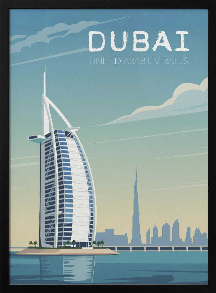 Dubai Travel Poster Poster