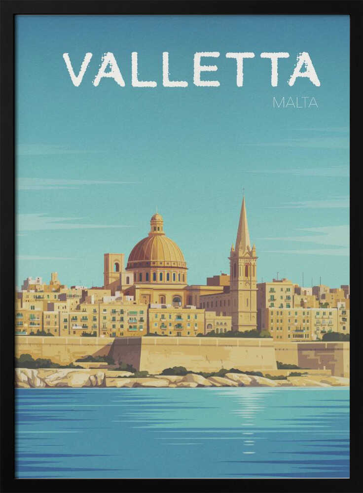 Valletta Travel Poster Poster