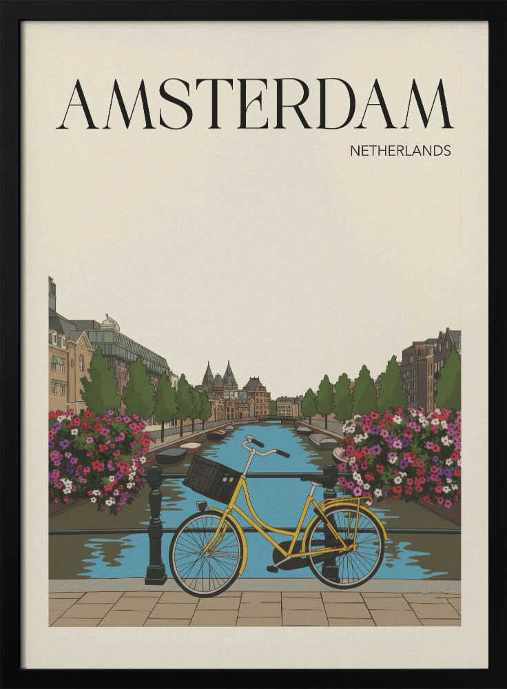 Amsterdam Travel Poster Poster