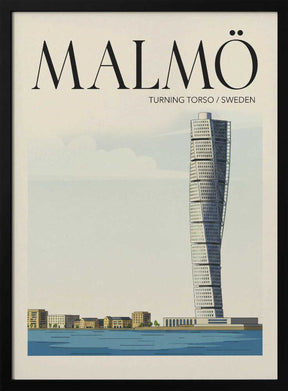 Malmö Travel Poster Poster