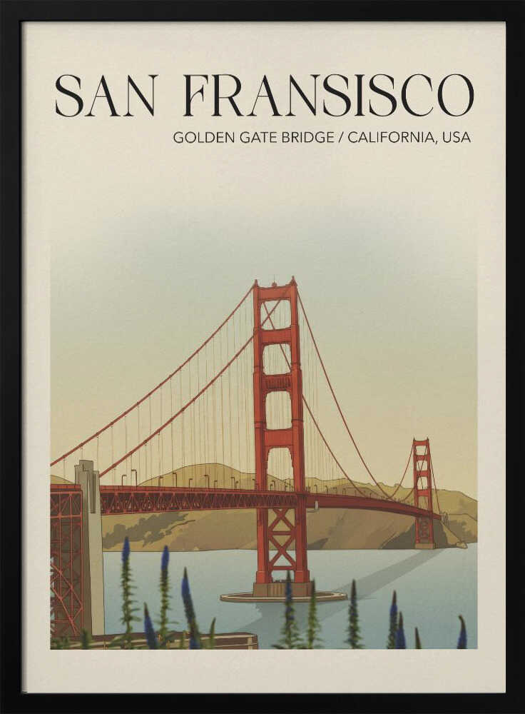 San Fransisco Travel Poster Poster