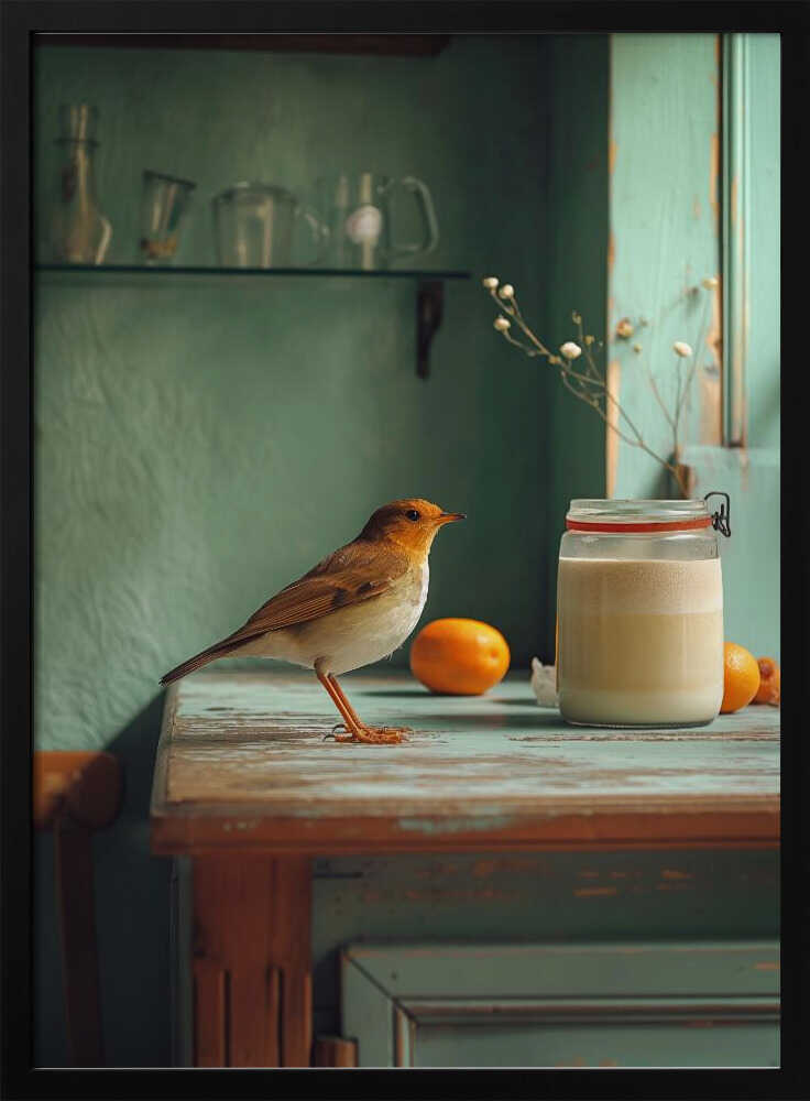 Country Morning Bird Poster