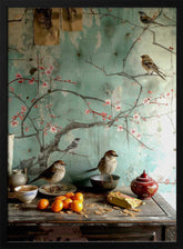 Blossoms and Birds Poster
