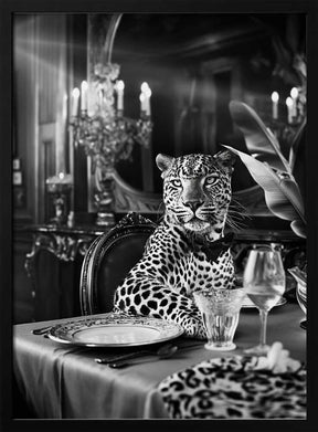 Leopard’s Luxurious Feast Poster