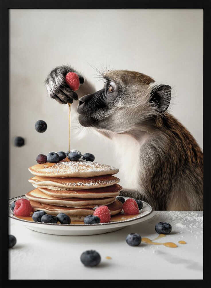 Monkey Brunch Delight Poster