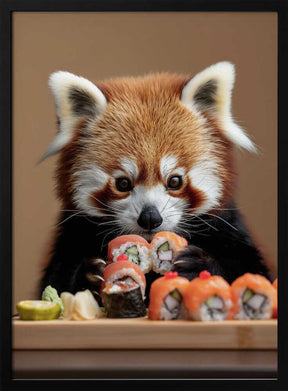 Red Panda Sushi Adventure Poster