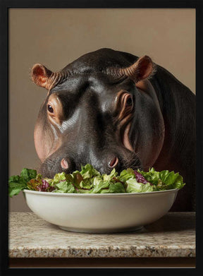 Hippo’s Green Feast Poster