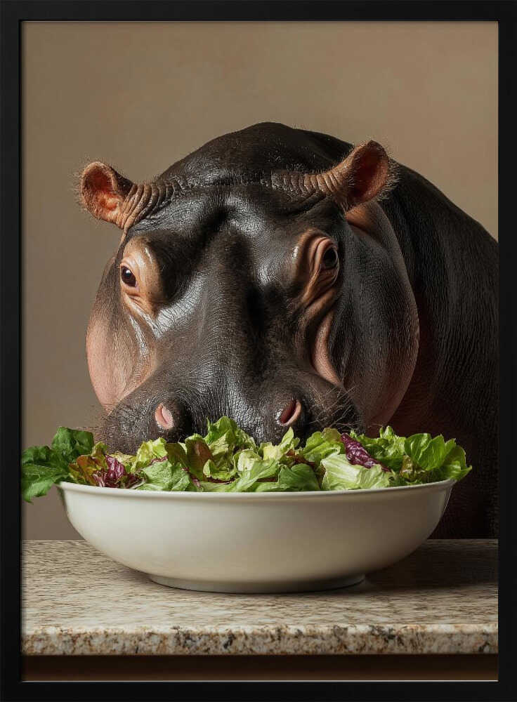 Hippo’s Green Feast Poster