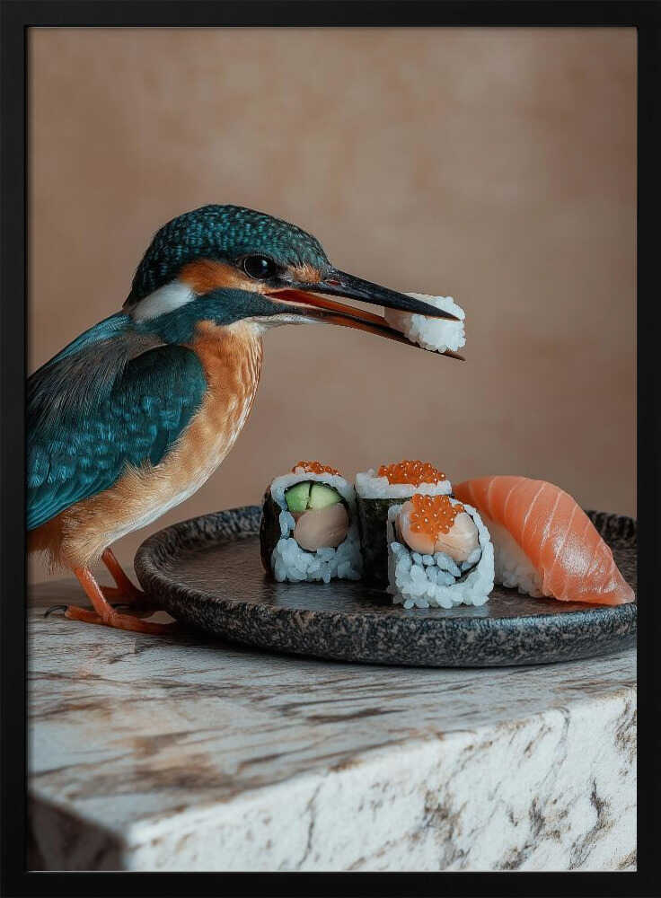 Kingfisher’s Sushi Feast Poster
