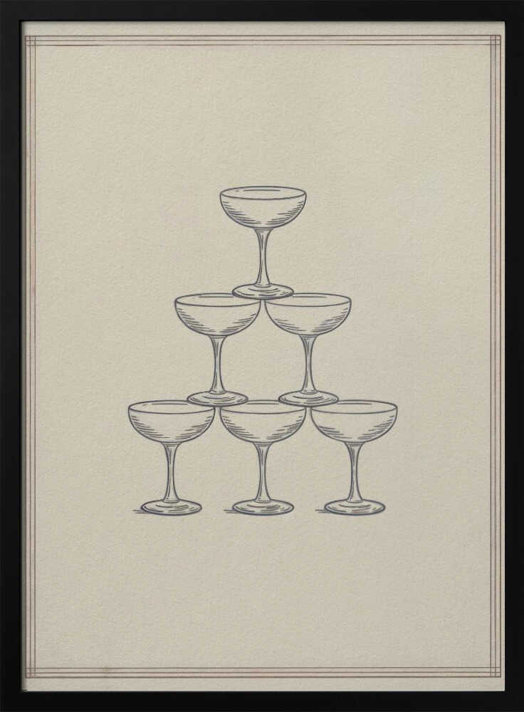 Glass Stack Poster