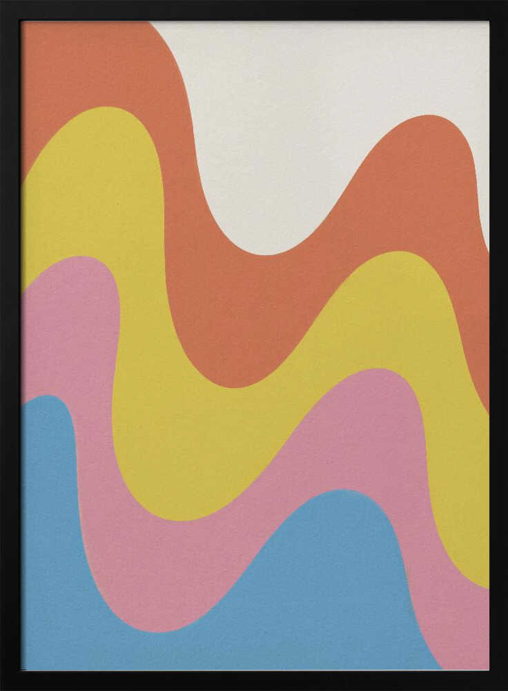 Waves of Color Poster