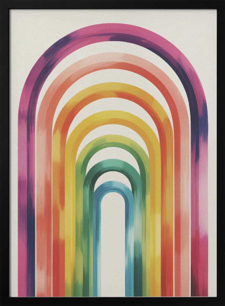 Colorful Arches Poster