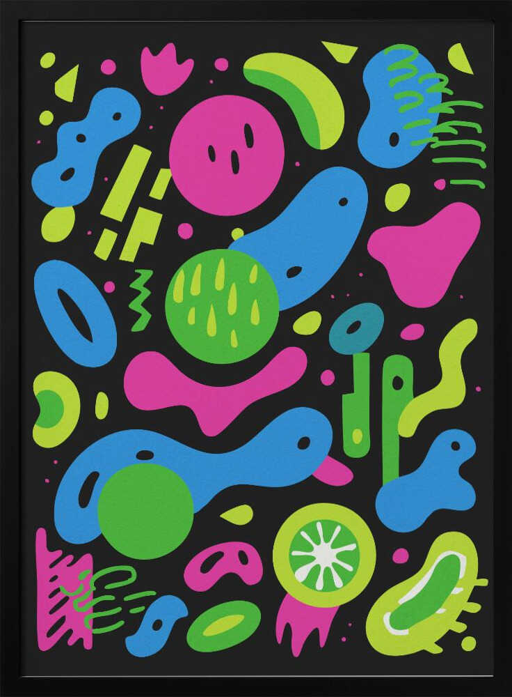 Neon Chaos Poster
