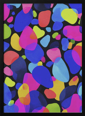 Neon Mosaic Poster