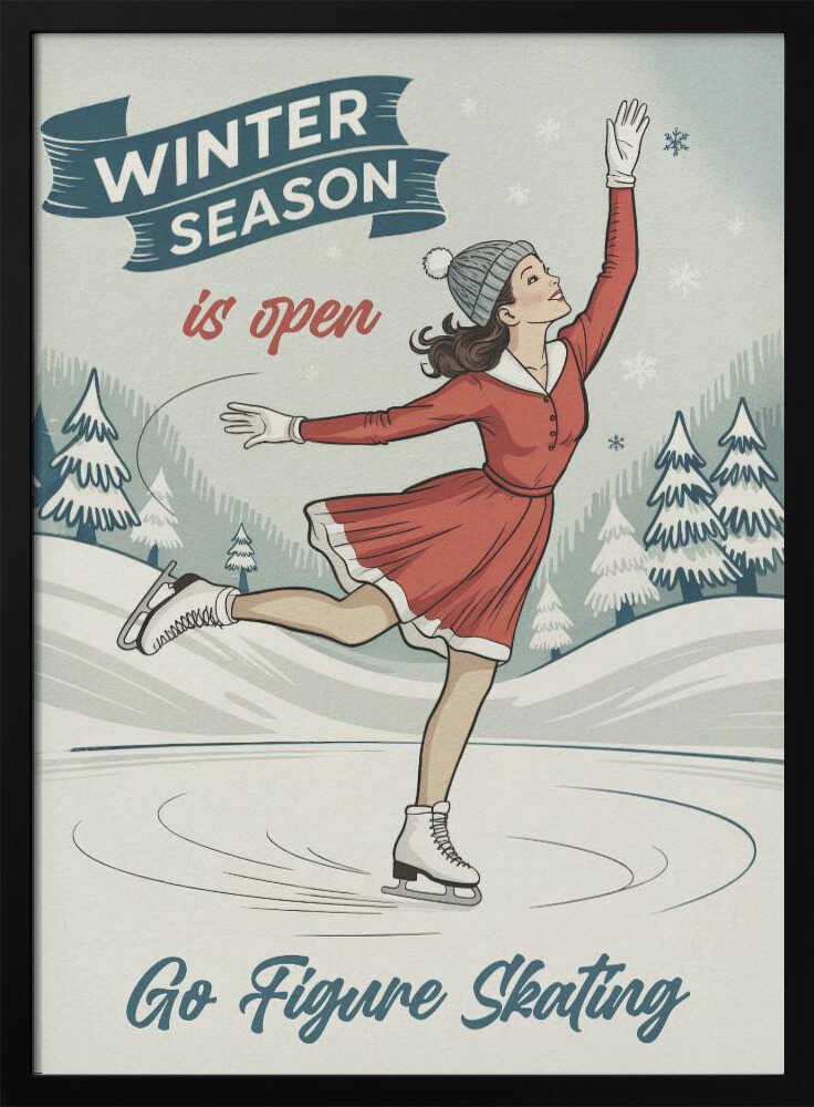Go Figure Skating Poster