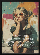 Love Glasses On Poster