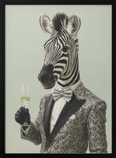 Zebra In Tuxedo Jacket Poster