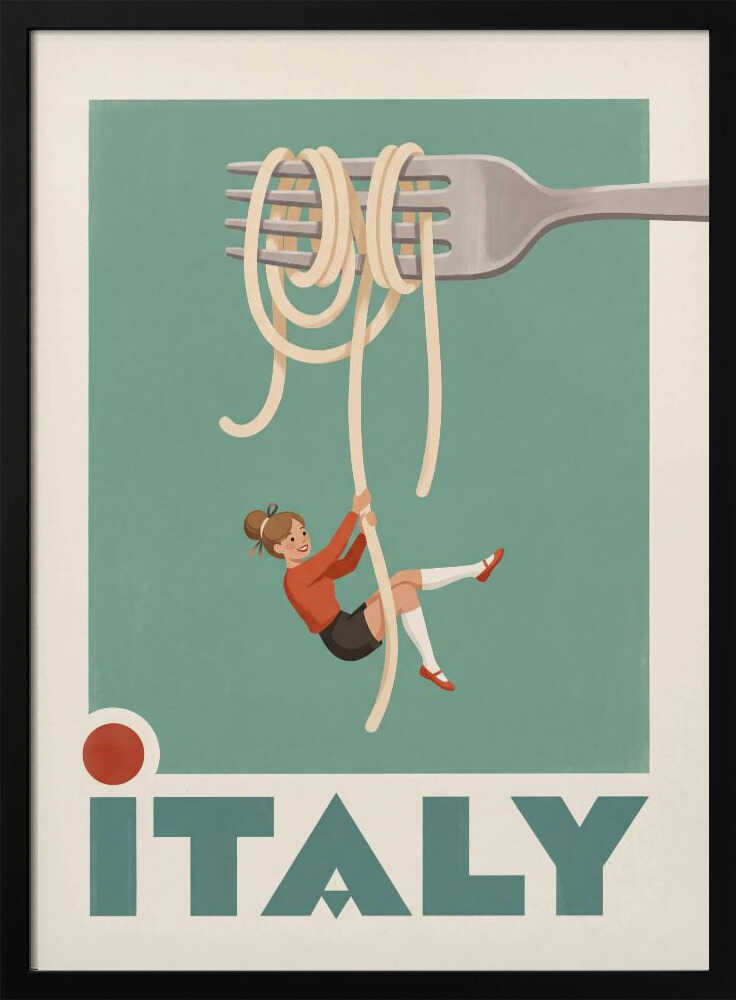 Italy Pasta Swing Poster