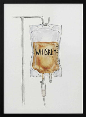 IV Whiskey Bag Poster