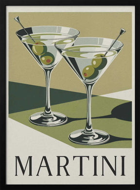 Martini Times Two Poster