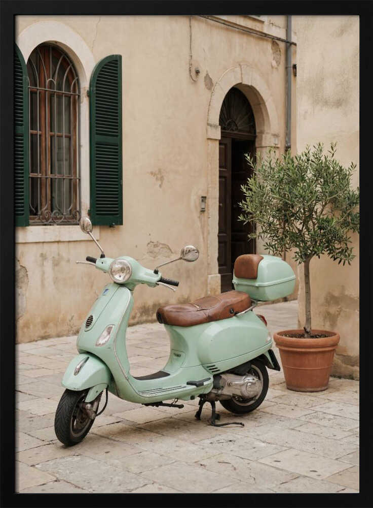 Vespa In Italy Poster