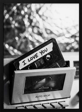 I Love You Cassette Poster