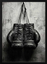 Retro Boxing Gloves Poster