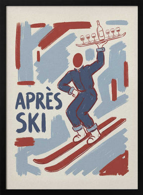 Apres Ski Waiter Poster