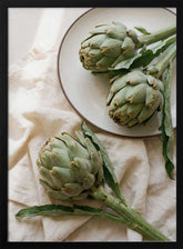 Three Fresh Artichokes Poster