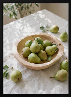 Ripe Green Pears Poster