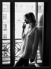 Smoking By the Window Poster