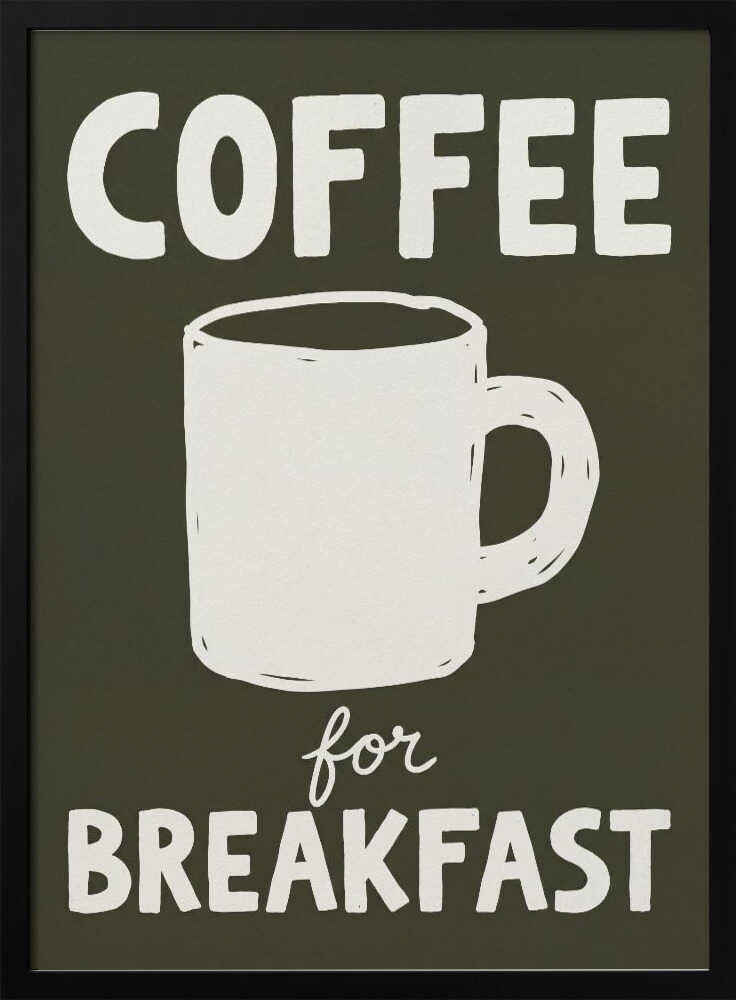 Coffee for Breakfast Poster