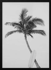 Palm Surfboard Poster